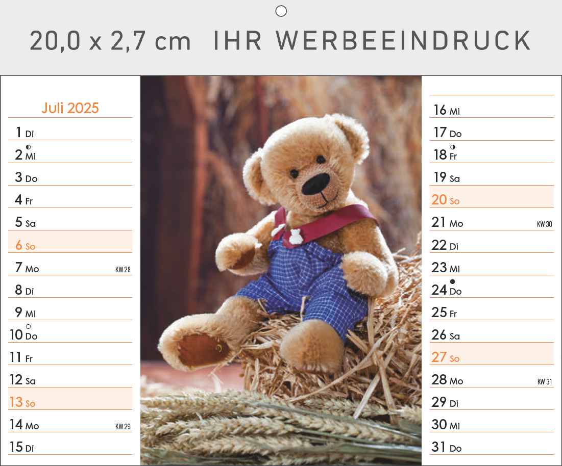 Familie Teddybär
mit Tischaufstellfunktion