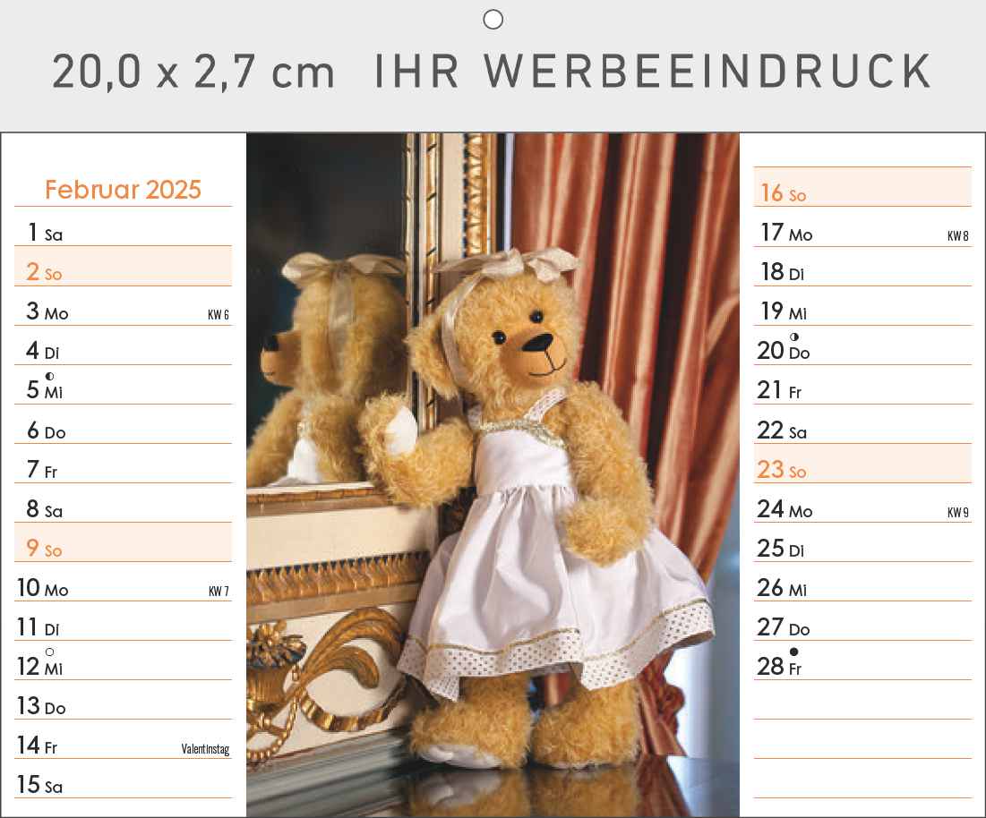 Familie Teddybär
mit Tischaufstellfunktion